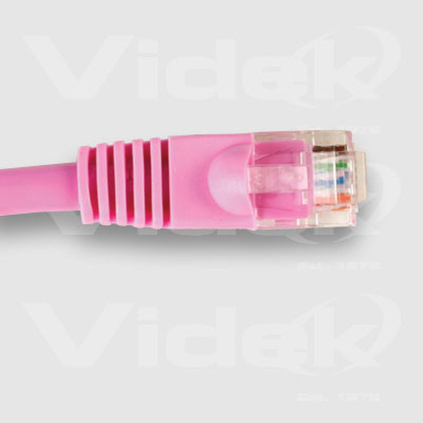 Videk Enhanced Cat5e UTP Patch Cable Pink 3m 1m Netzwerkkabel