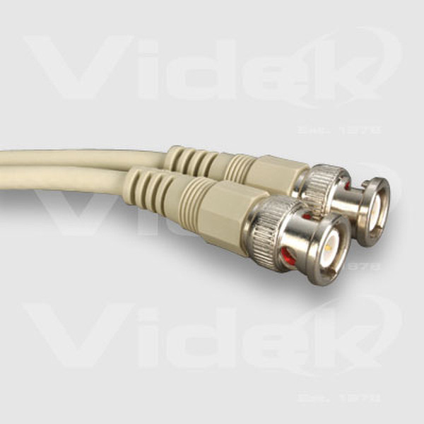 Videk BNC to BNC Thin Ethernet Cable Beige 15m 15m Beige networking cable