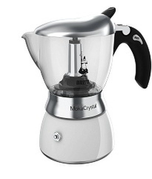 Bialetti Moka Crystal Weiß