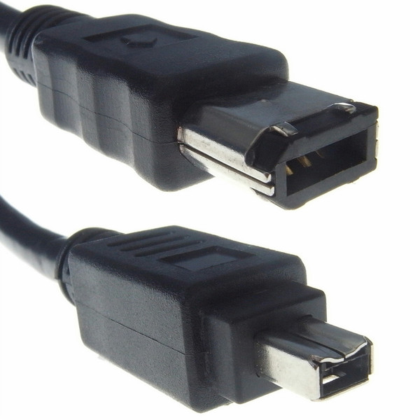 Computer Gear 26-0801 4.5m 4-p 6-p Black firewire cable