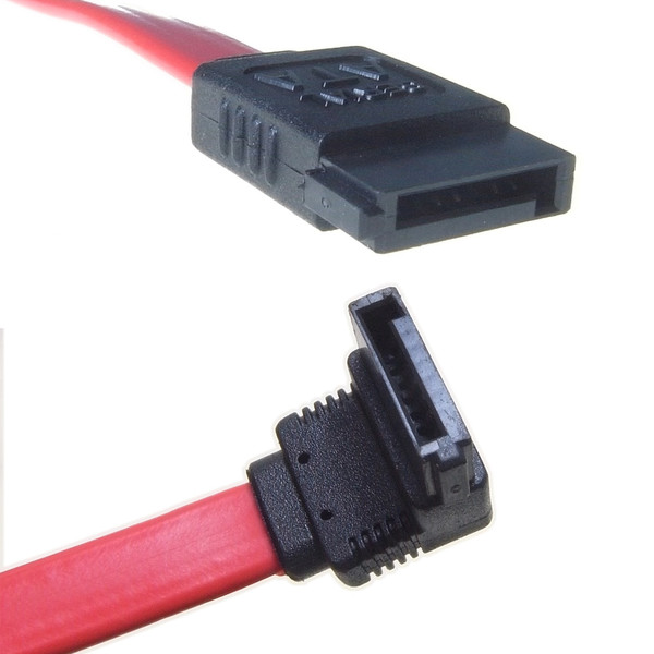 Computer Gear 26-1004 0.5м SATA SATA Черный, Красный кабель SATA