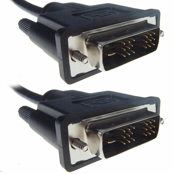 Computer Gear 26-1663 2m DVI-D DVI-D Black DVI cable