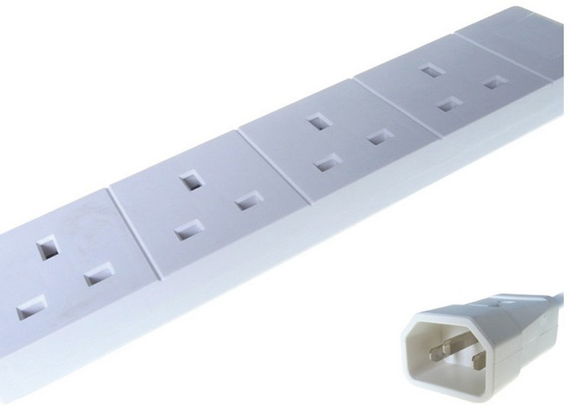 Computer Gear 27-5031 4AC outlet(s) 2m White power extension