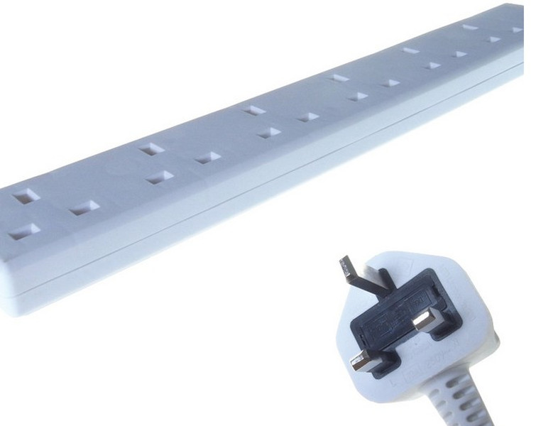 Computer Gear 27-6050 6AC outlet(s) White power distribution unit (PDU)
