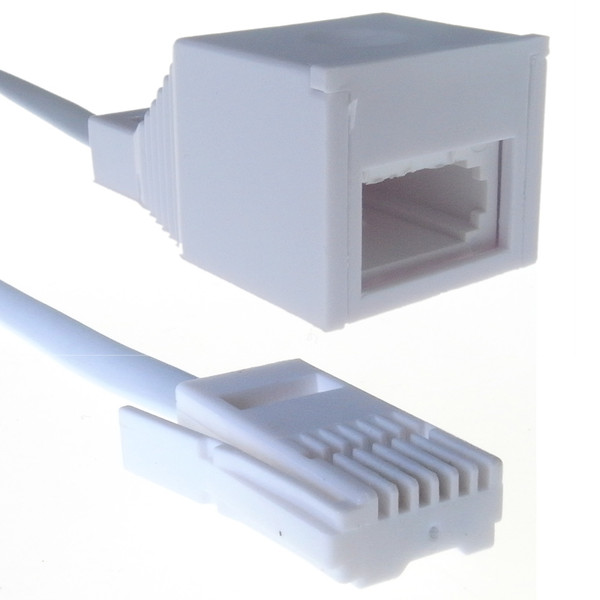 Computer Gear COTELEX05 5m White telephony cable