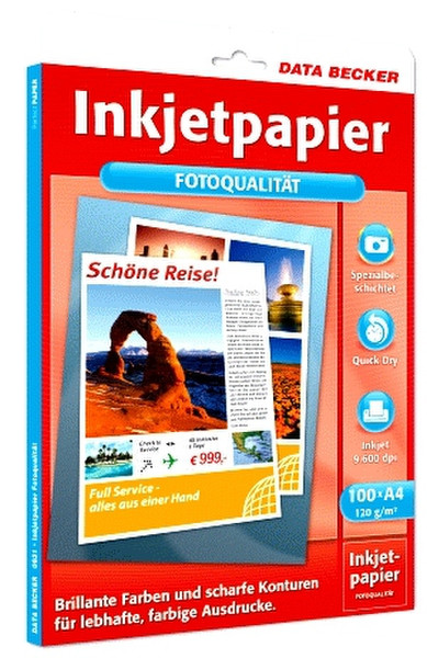 Data Becker Inkjetpapier in Fotoqualität, 120 g/m² бумага для печати
