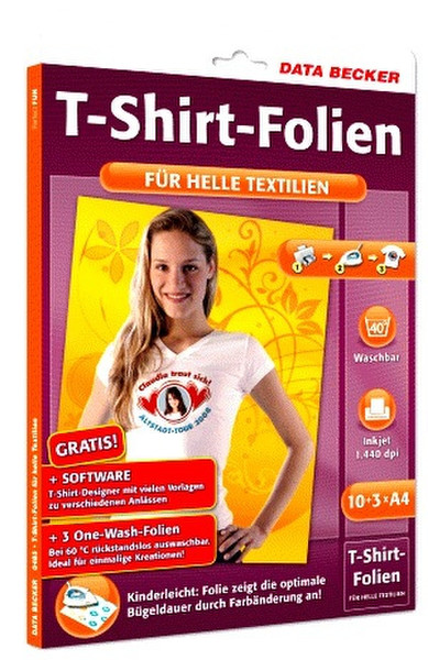 Data Becker T-Shirt Folien für helle Textilien переводная наклейка