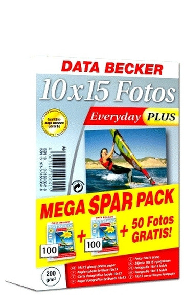 Data Becker Everyday Plus Fotopapier 10x15 Big Pack фотобумага