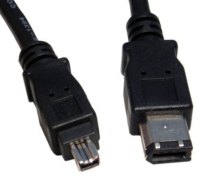 Max Value 5.0m IEEE-1394 M/M 5m 4-p 6-p Black firewire cable