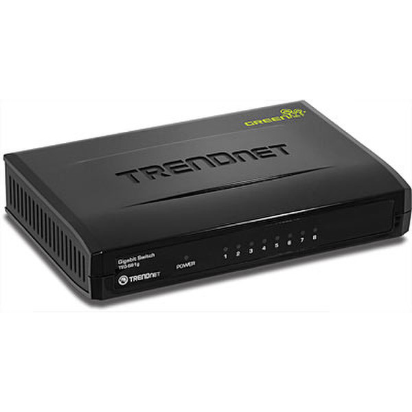 Trendnet TEG-S81g Неуправляемый Gigabit Ethernet (10/100/1000) Черный