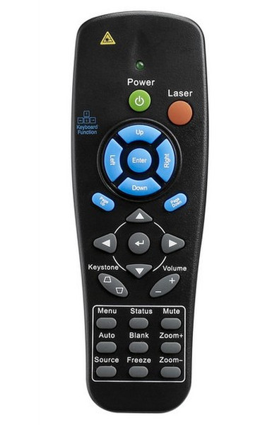 Vivitek 5041818400 IR Wireless Press buttons Black remote control