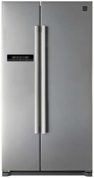 Daewoo FRN-X22B5VS freestanding 577L A+ Stainless steel side-by-side refrigerator