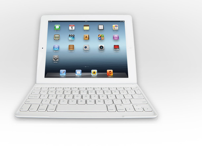 Logitech Ultrathin Keyboard Cover f/ iPad Bluetooth QWERTZ Swiss Белый