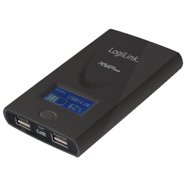 LogiLink PA0050B Lithium Polymer (LiPo) 6000mAh Schwarz Akkuladegerät