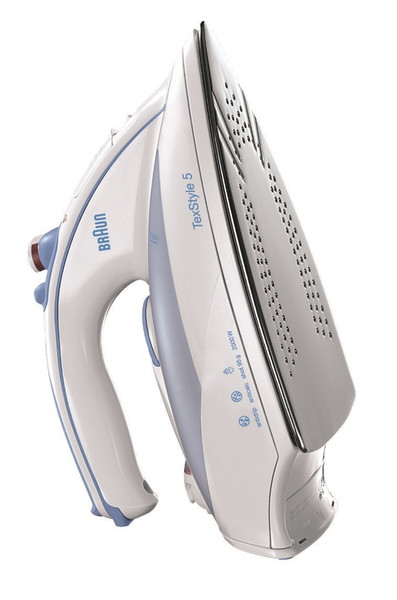 Braun TexStyle 5 520 Dry & Steam iron Saphir soleplate 2000W Grey,White