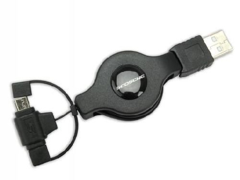 Scosche MMUSBR USB A Mini-USB A Черный кабель USB