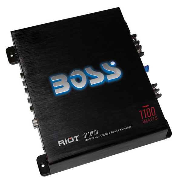 Boss Audio Systems R1100M 1.0 Auto Verkabelt Schwarz Audioverstärker
