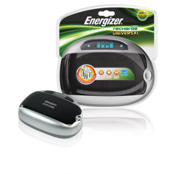 Energizer ENCHGUNIV-EU Для помещений Черный, Cеребряный зарядное устройство