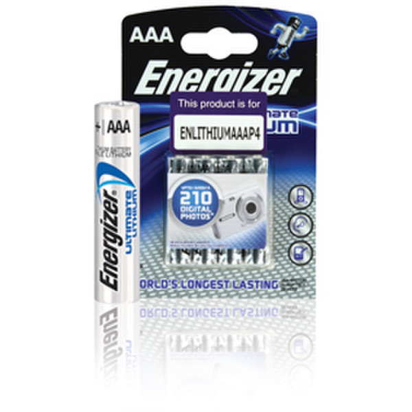 Energizer ENLITHIUMAAAP4 Литиевая 1.5В батарейки