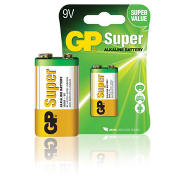 GP Batteries Super Alkaline GPB1025 Щелочной 9В батарейки