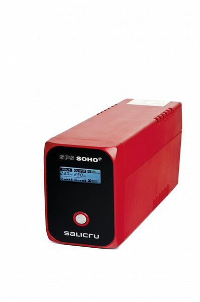 Salicru SPS.600.SOHO+ 600ВА 2розетка(и) Компактный Черный, Красный источник бесперебойного питания
