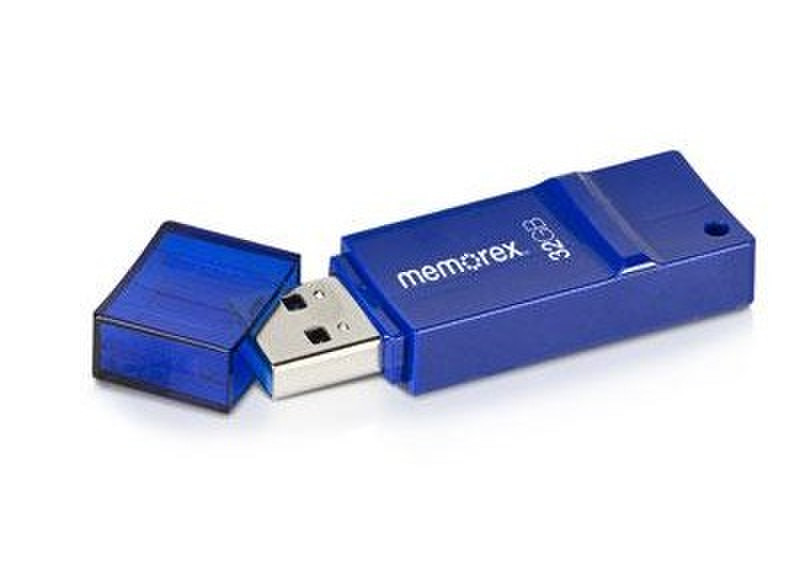 Memorex TravelDrive 32GB 32ГБ USB 3.0 (3.1 Gen 1) Type-A Синий USB флеш накопитель