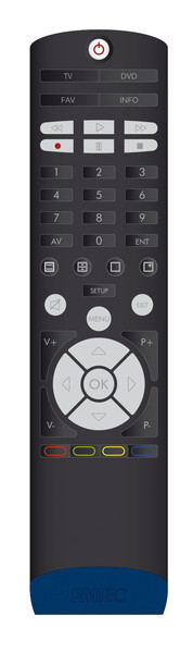 Emtec 2in1 H6 Press buttons Black remote control
