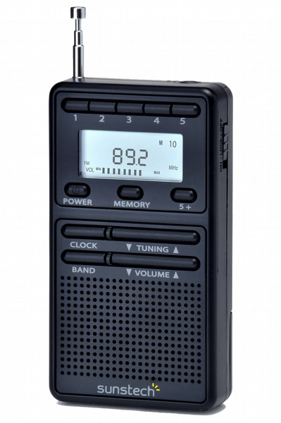 Sunstech RPDS8 Tragbar Digital Schwarz Radio