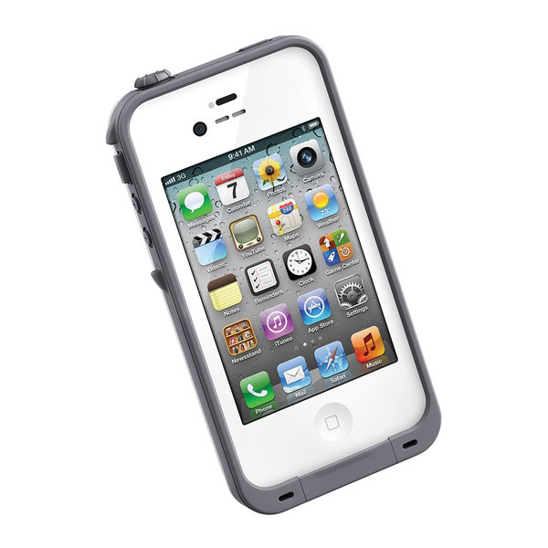 LifeProof iPhone 4S/4 White Cover case Серый, Белый
