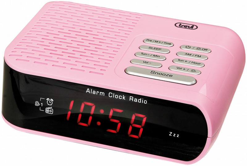 Trevi RC 827 D Часы Розовый радиоприемник