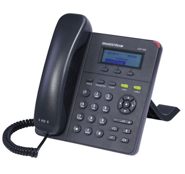Grandstream Networks GXP1405 Wired handset 2lines LCD Black
