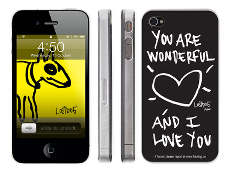LostDog L02-00010-01 Cover case Черный, Желтый чехол для мобильного телефона