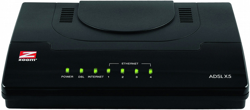 Zoom ADSL X5 Eingebauter Ethernet-Anschluss ADSL2+ Kabelrouter
