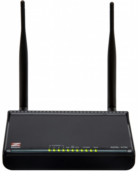 Zoom ADSL X7N Schnelles Ethernet Schwarz