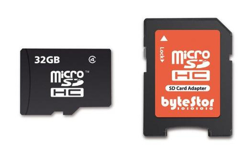 bytestor microSDHC 32GB 32ГБ MicroSDHC Class 4 карта памяти