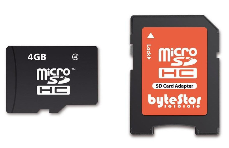 bytestor microSDHC 4GB 4ГБ MicroSDHC Class 4 карта памяти
