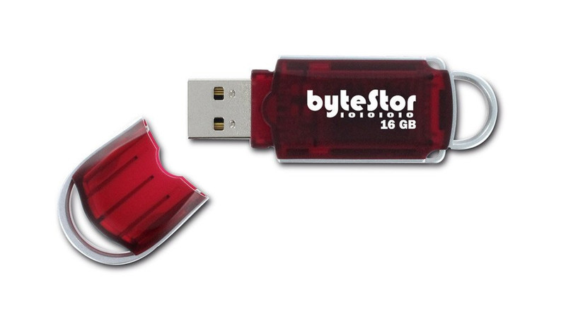 bytestor Dataferry 16GB 16ГБ USB 2.0 Красный USB флеш накопитель