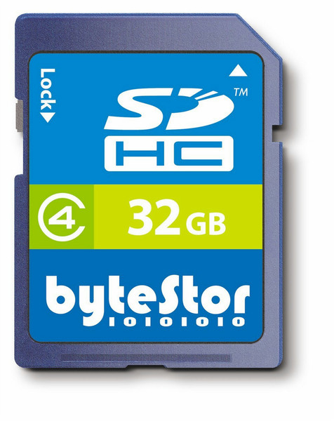 bytestor 32GB SDHC Class 4 32GB SDHC Klasse 4 Speicherkarte