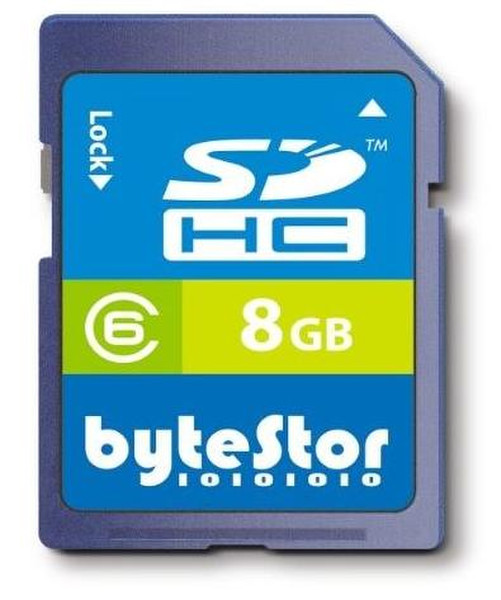 bytestor SDHC 8GB Class 6 8GB SDHC Klasse 6 Speicherkarte