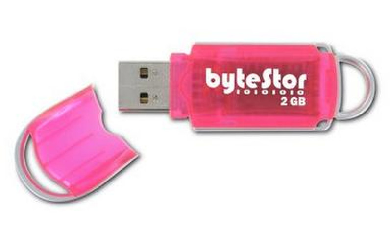 bytestor Dataferry 2GB 2ГБ USB 2.0 Type-A Розовый USB флеш накопитель