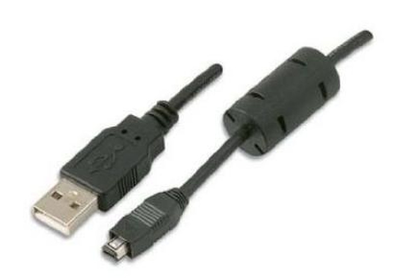 Media Express USB A-Mini USB B, 0.24m 0.24m USB A Mini-USB B Black