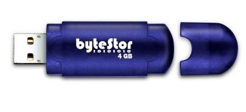 bytestor Maxi 4GB 4ГБ USB 2.0 Type-A Синий USB флеш накопитель