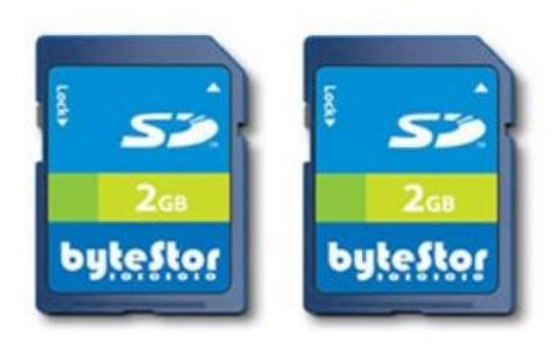 bytestor 2x 2GB SD 4ГБ SD карта памяти