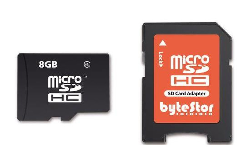 bytestor microSDHC 8GB 8GB MicroSDHC Klasse 4 Speicherkarte