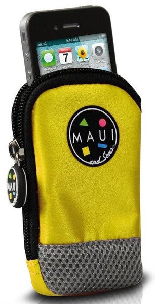 Maui MA8TPC10YES Beuteltasche Schwarz, Gelb Handy-Schutzhülle