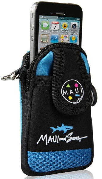 Maui MA8TBC10B Beuteltasche Schwarz, Blau Handy-Schutzhülle