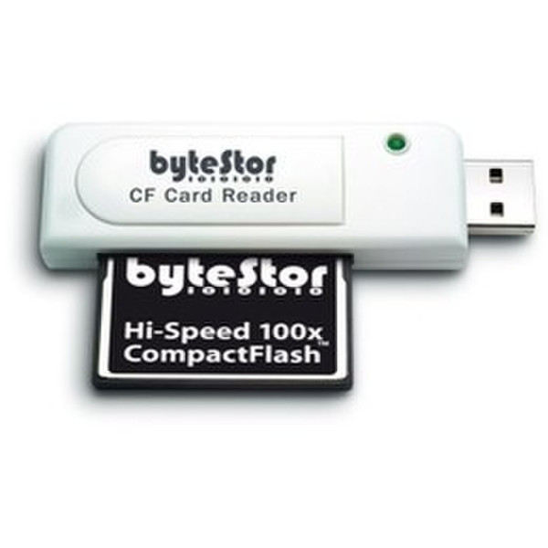 bytestor BYTEZCRCF USB 2.0 Белый устройство для чтения карт флэш-памяти