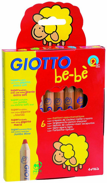 Giotto 4601 00 6шт цветной карандаш