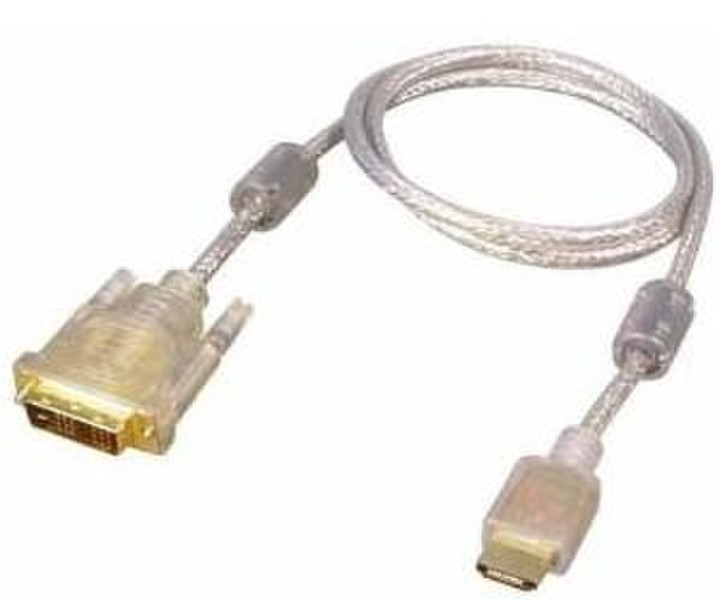 all4u 5m DVI-D/HDMI M/M 5м DVI-D HDMI Золотой, Прозрачный