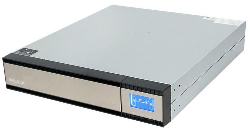 Phasak PH 9320 2000VA 8AC outlet(s) Rackmount Black,Grey uninterruptible power supply (UPS)
